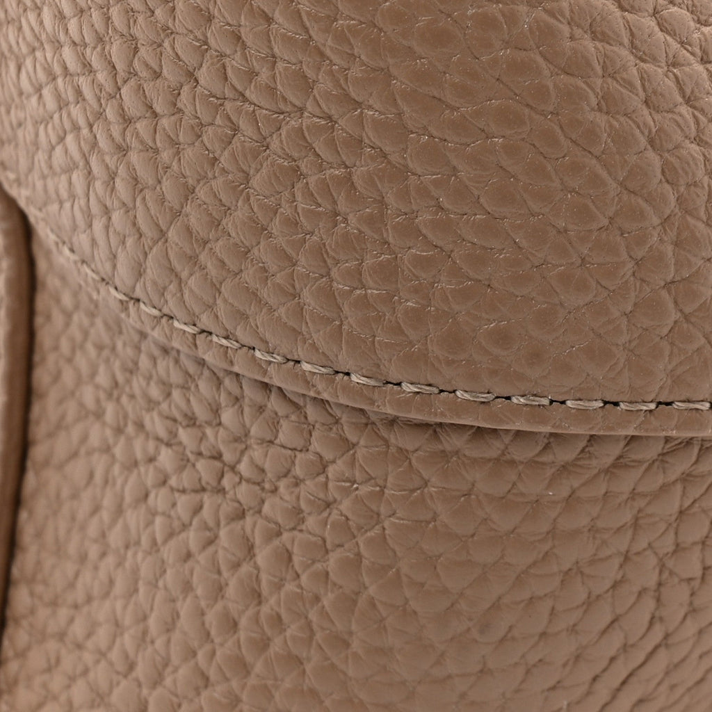 Pebbled Calfskin Small Everyday Cabas Biscotto