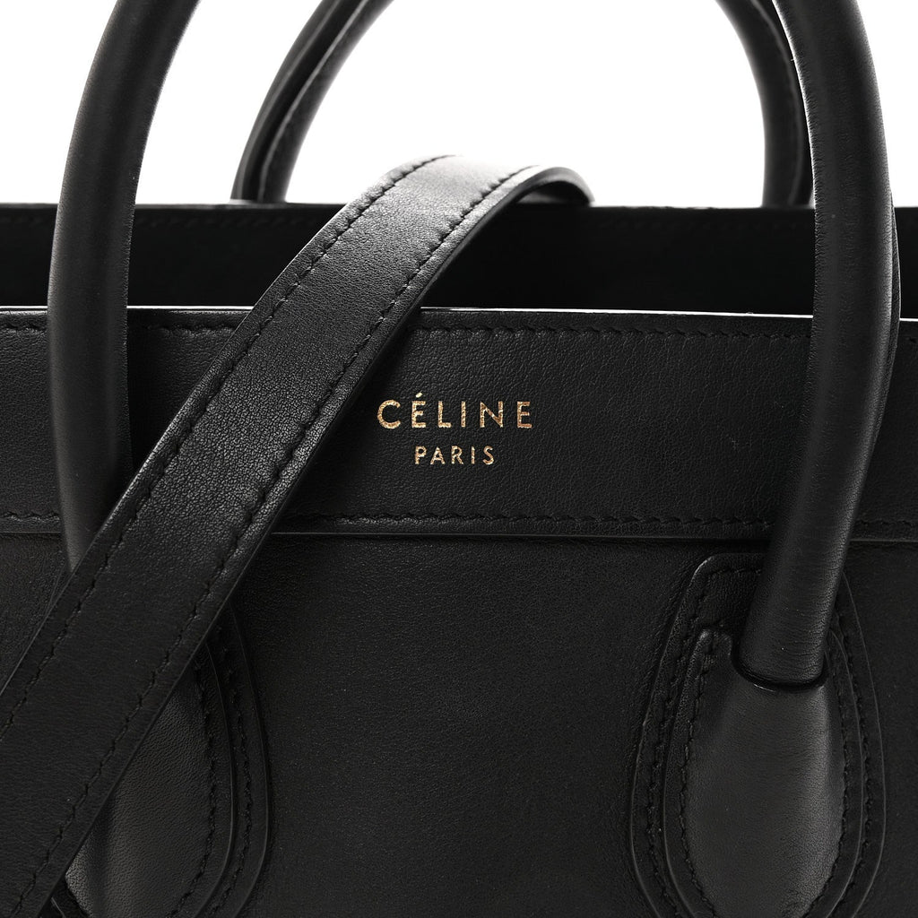 Smooth Calfskin Nano Luggage Black