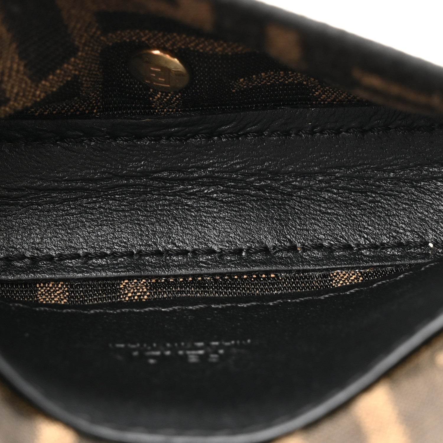 Fabric Jacquard FF 1974 Nano Baguette Charm Tobacco Moro Black