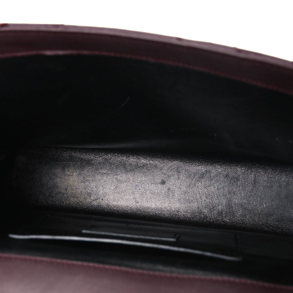 Lambskin Matelasse Chevron Medium Monogram Satchel Amaranto