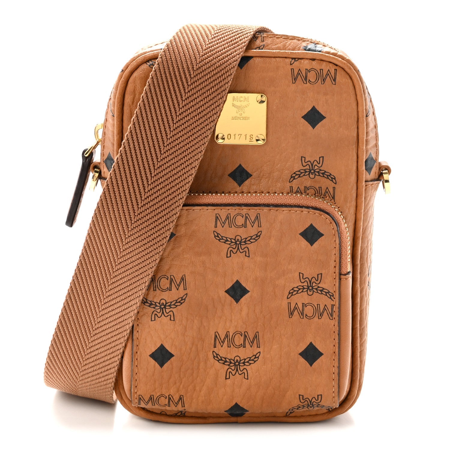Visetos Camera Crossbody Bag Cognac
