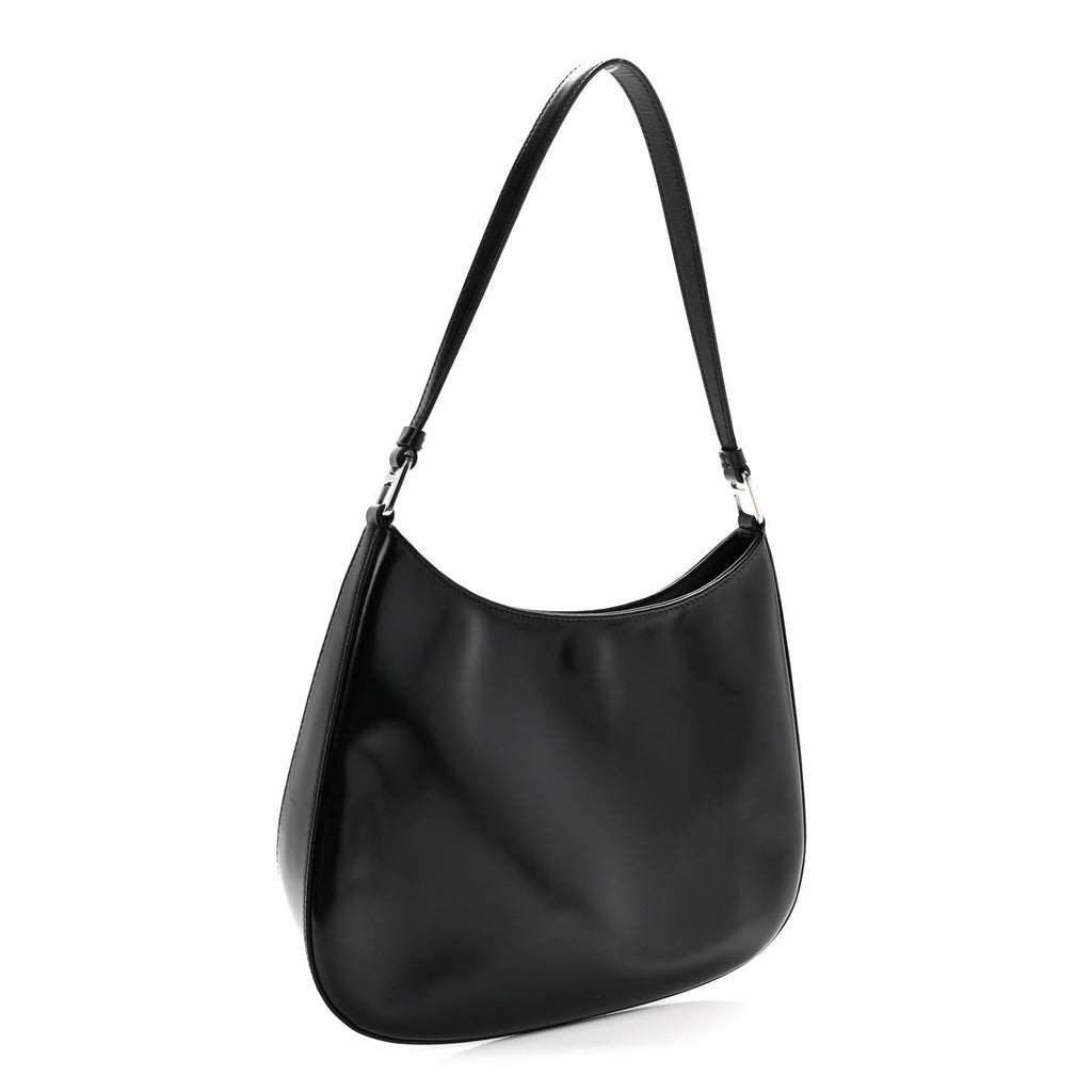 Spazzolato Cleo Shoulder Bag Black