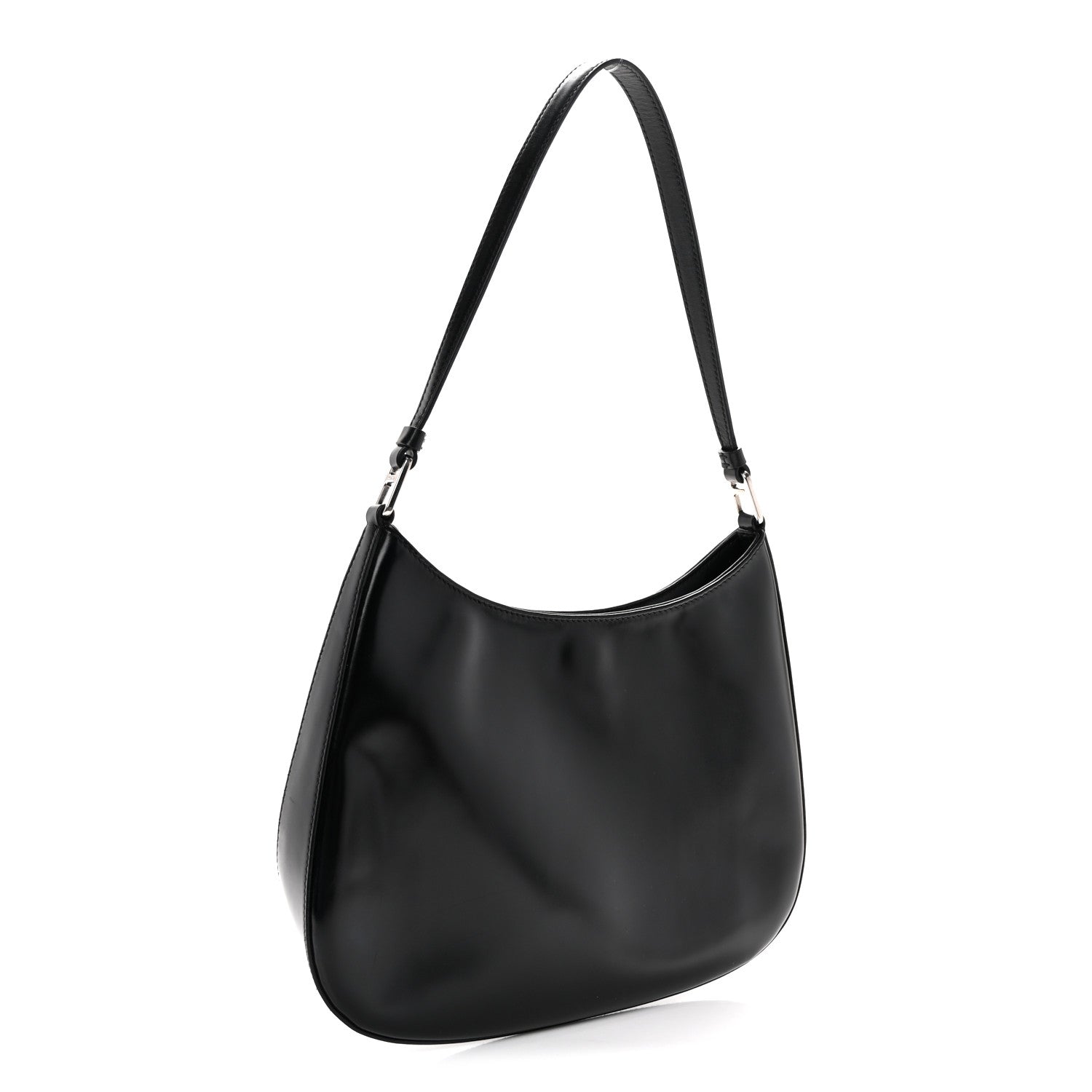 Spazzolato Cleo Shoulder Bag Black