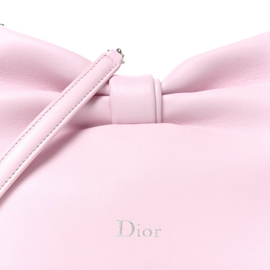 Lambskin Small Bow Bag Rose Songe