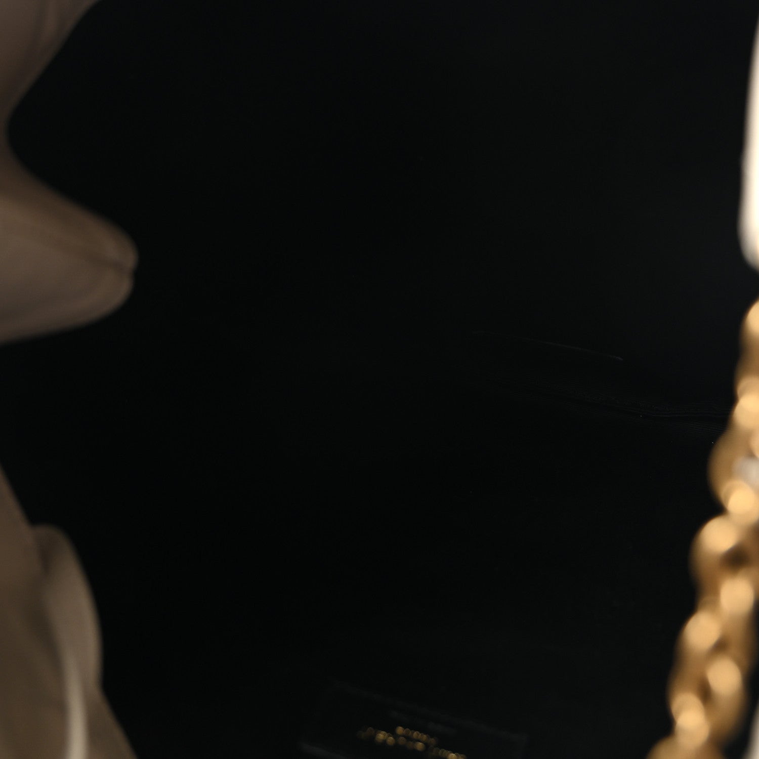 Lambskin Matelasse Monogram Medium Jamie 4.3 Pochon Crema Soft