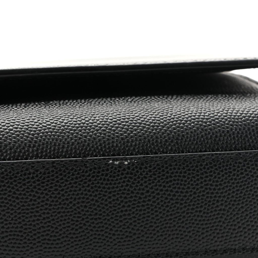Grain De Poudre Medium Classic Monogram Kate Satchel Black