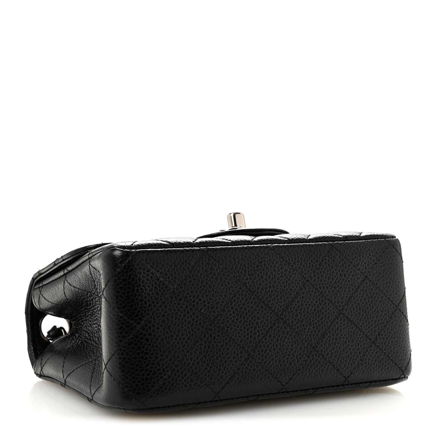 Caviar Quilted Mini Square Flap Black