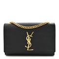 Grain De Poudre Small Monogram Kate Satchel Black
