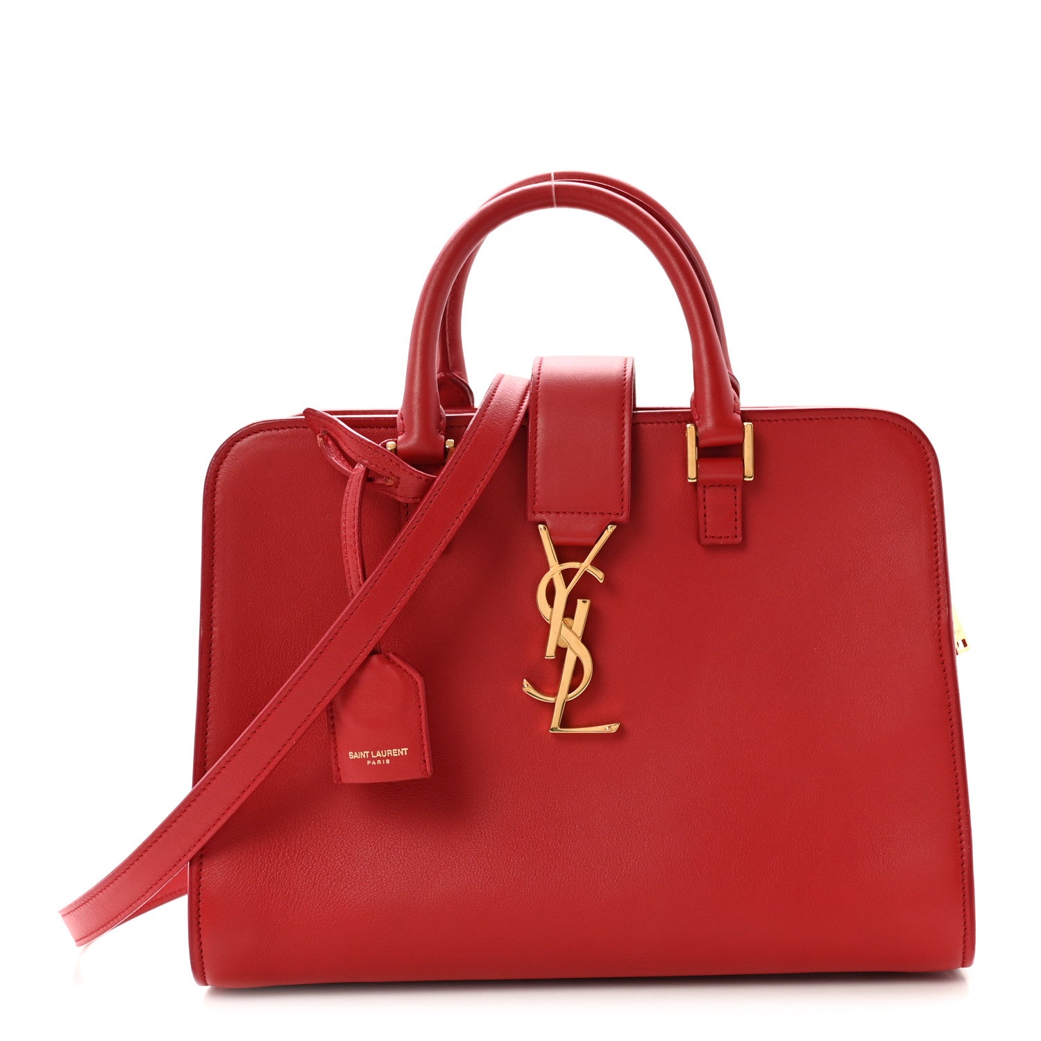 Calfskin Baby Monogram Cabas Red