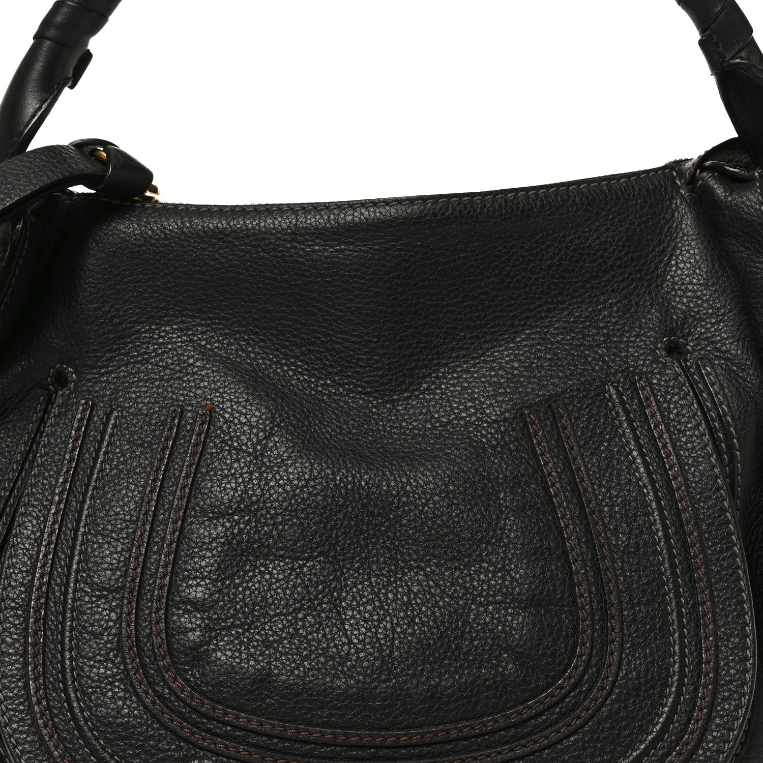 Calfskin Medium Marcie Satchel Black