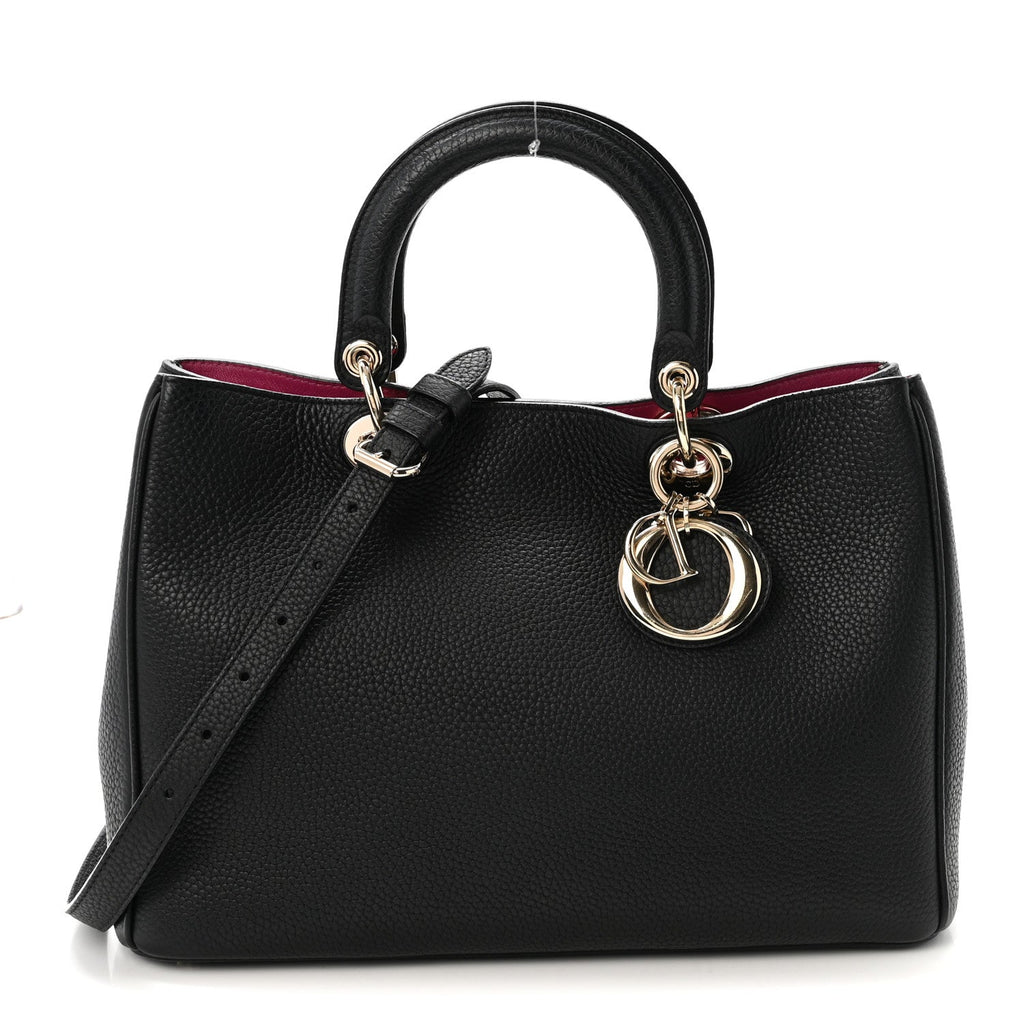 Bullcalf Medium Diorissimo Tote Black Rose Indien