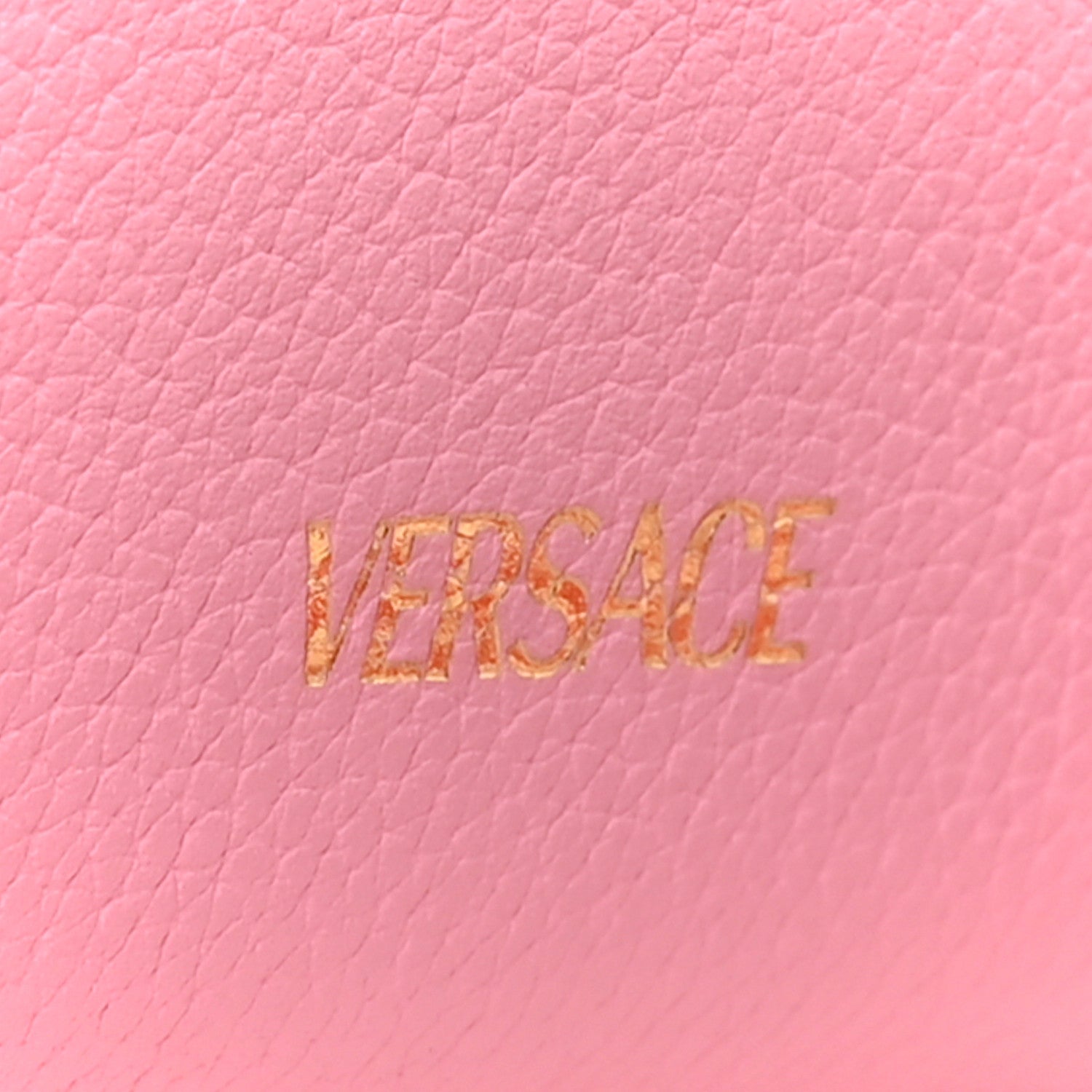 Grained Calfskin Small La Medusa Top Handle Bag Pink