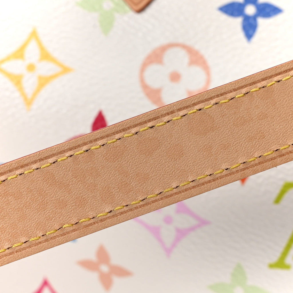 LV X TM Monogram Multicolor Speedy Bandouliere 25 White