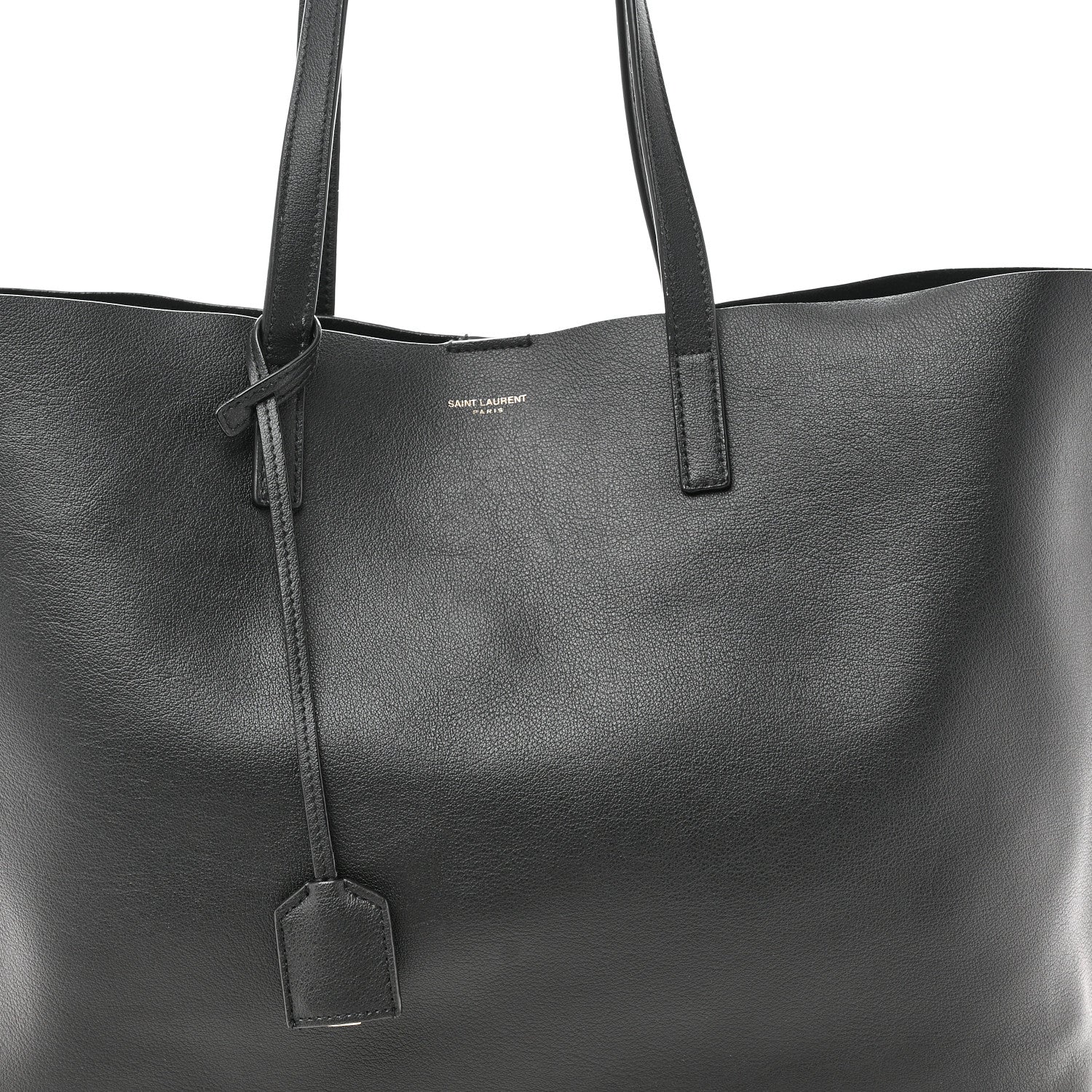 Calfskin Large Shopping Tote Black