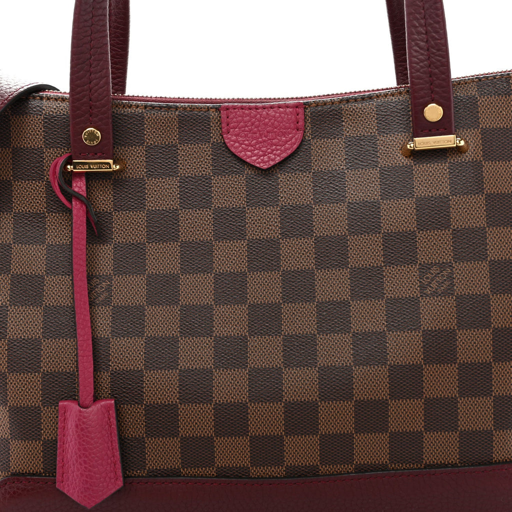 Damier Ebene Cuir Taurillon Hyde Park Fuchsia