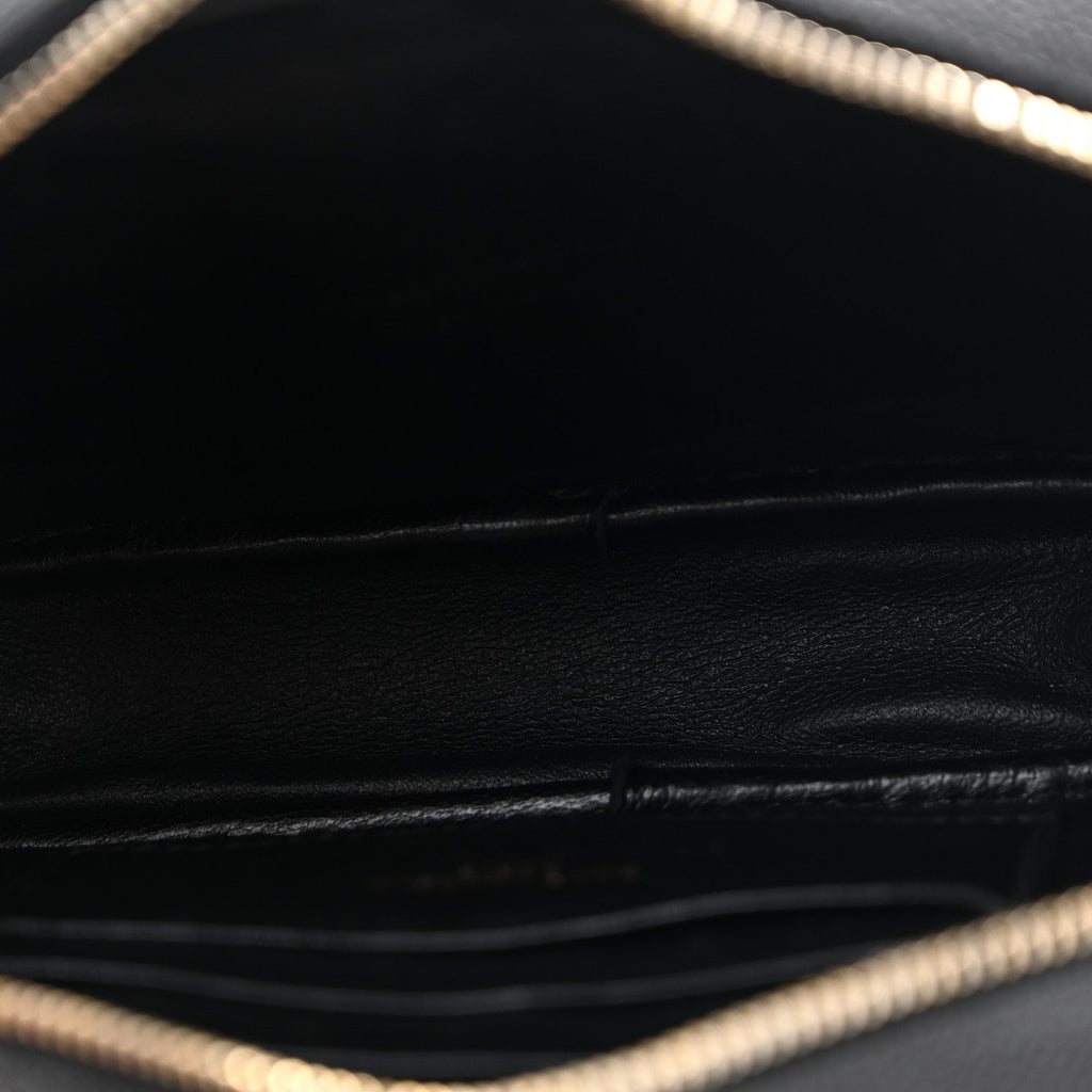 Grain De Poudre Matelasse Monogram Mini Lou Camera Bag Black