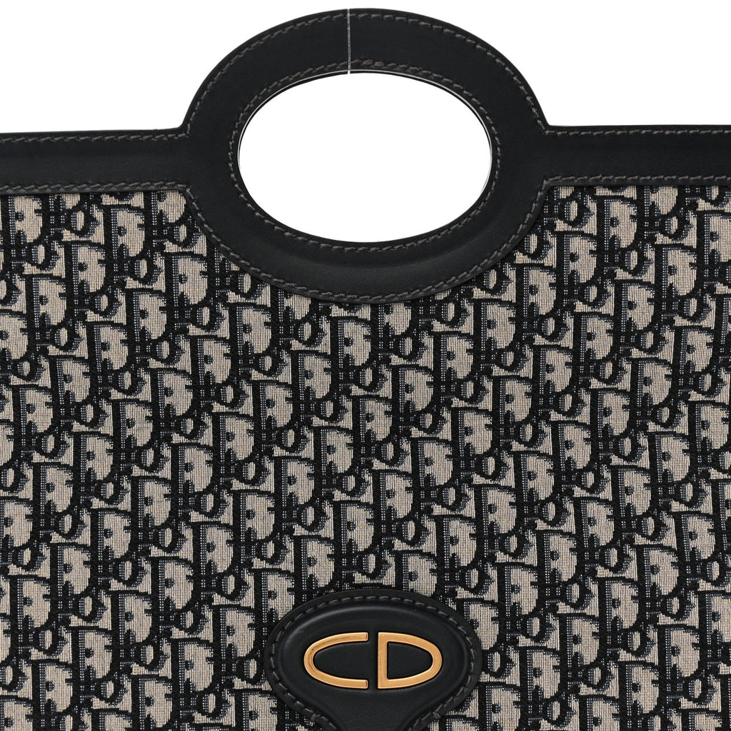 Oblique Fold Over Clutch Blue