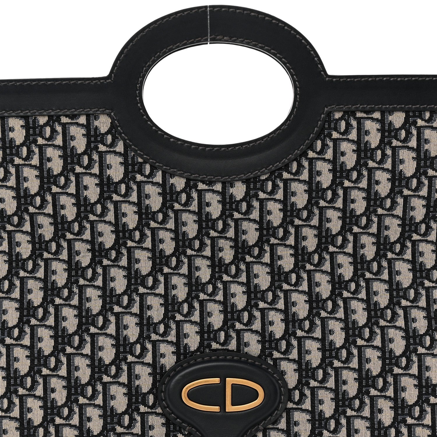 Oblique Fold Over Clutch Blue
