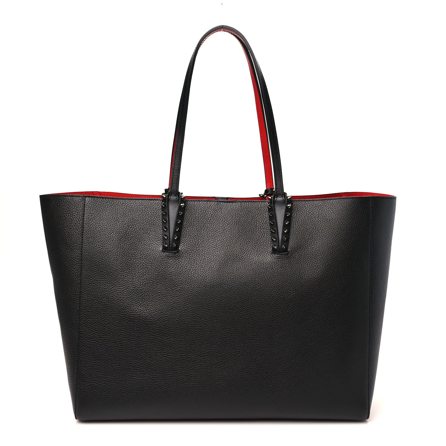 Calfskin Spikes East West Cabata Tote Black