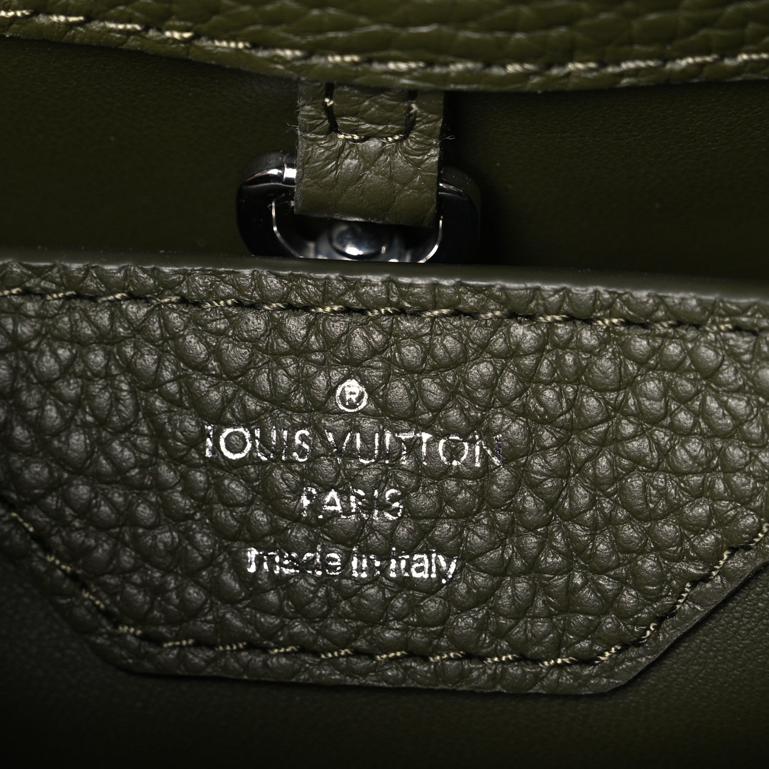 Taurillon Capucines BB Khaki