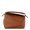 Calfskin Mini Puzzle Edge Bag Tan