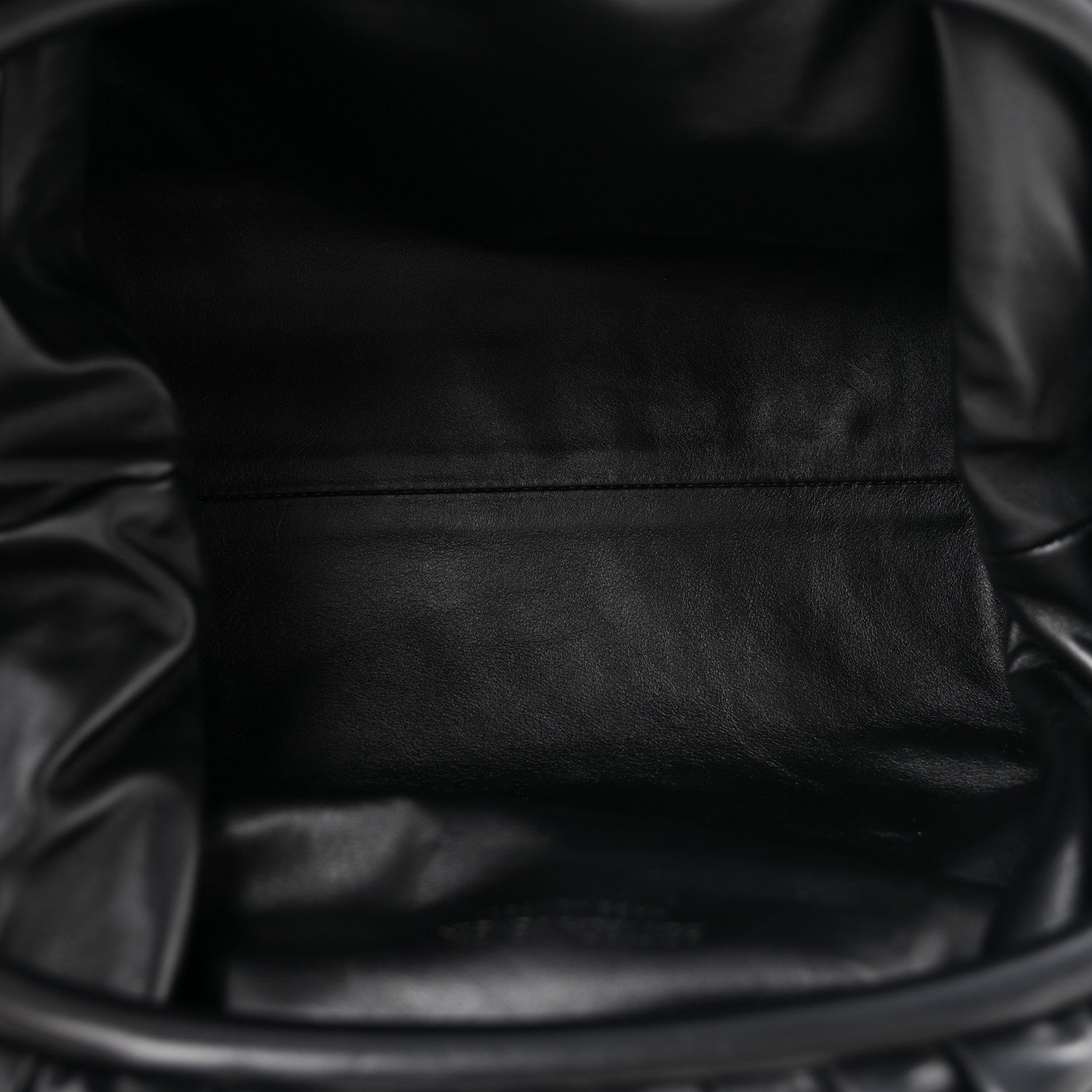 Smooth Butter Calf The Pouch Oversized Clutch Black