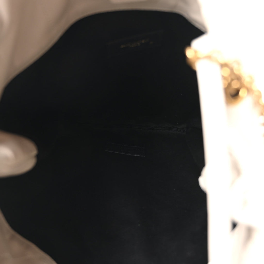 Lambskin Matelasse Monogram Medium Jamie 4.3 Pochon Crema Soft