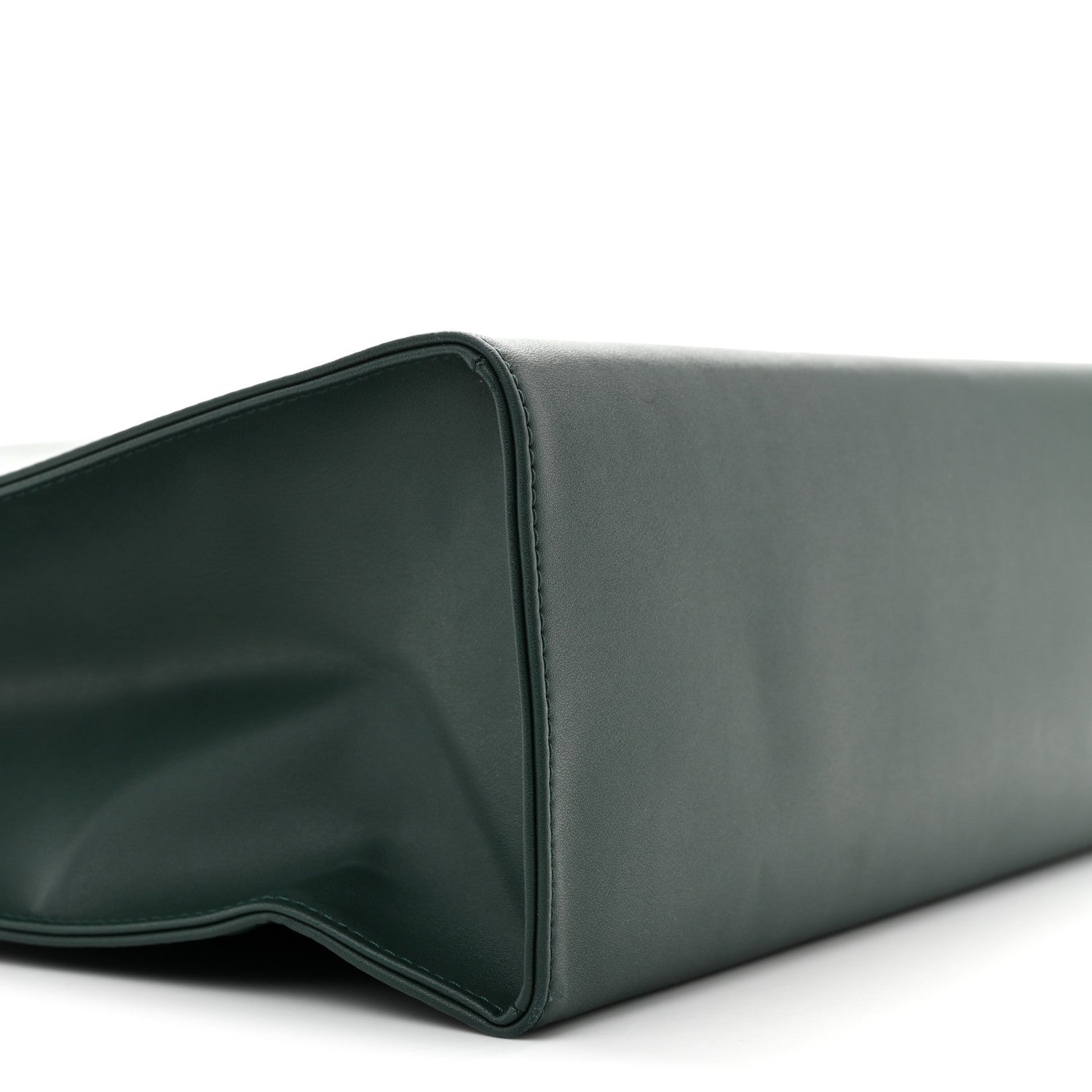 Vegan Leather Medium Shopping Bag Dark Olive