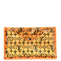 PVC Monogram Printed Envelope Pouch Orange