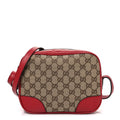 Monogram Dollar Calfskin Mini Bree Messenger Bag Red