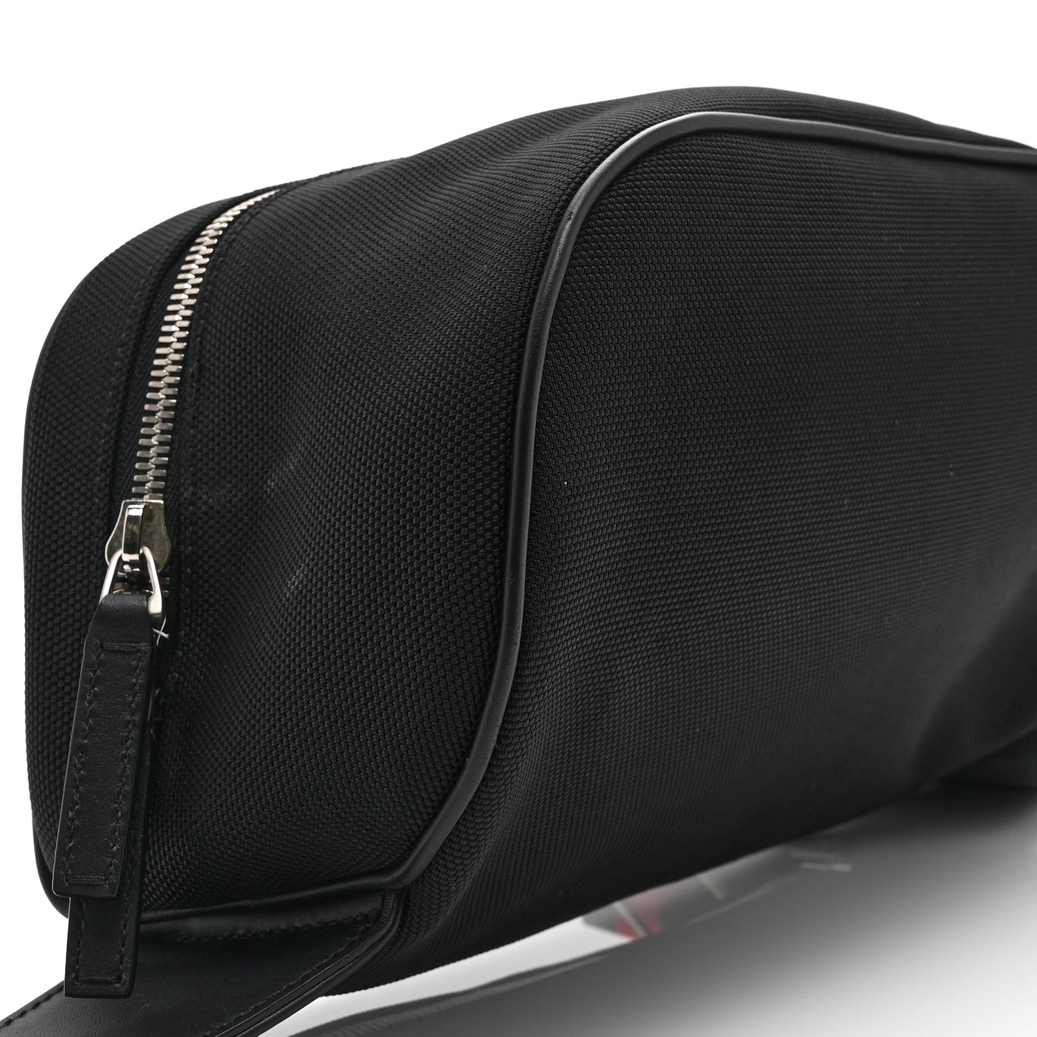 Techno Canvas Web Large Belt Bag Black