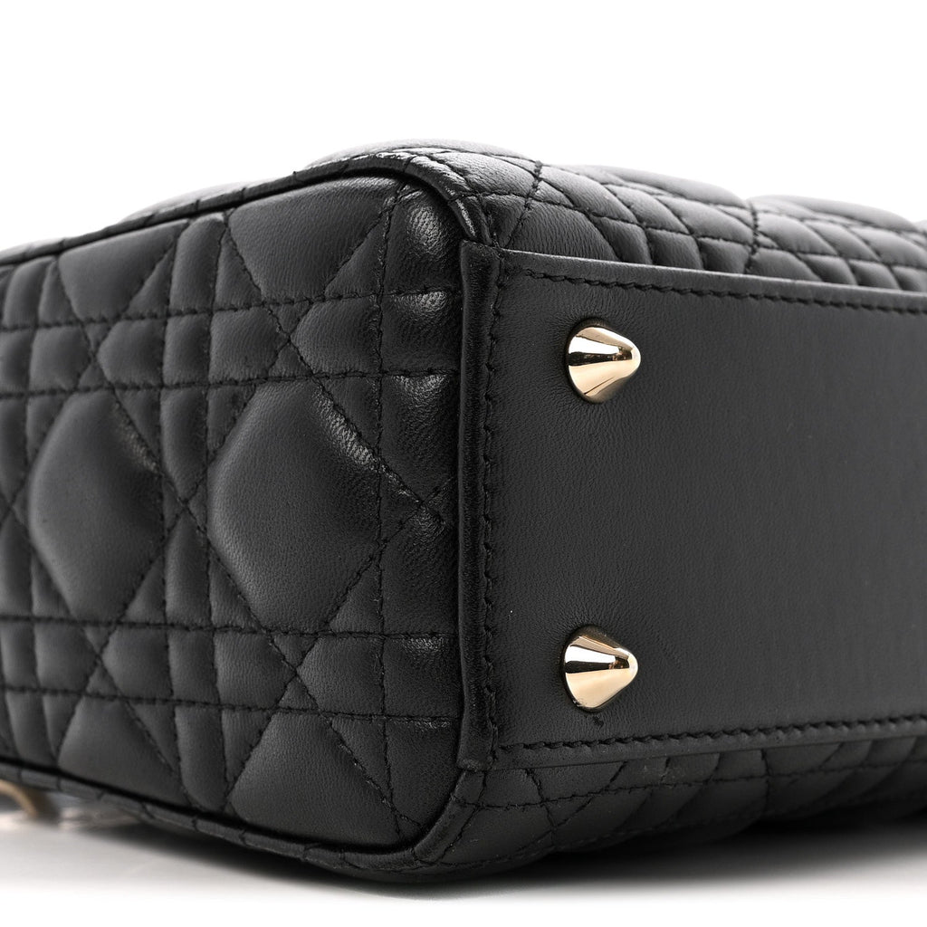 Lambskin Cannage Small My ABCDior Lady Dior Black