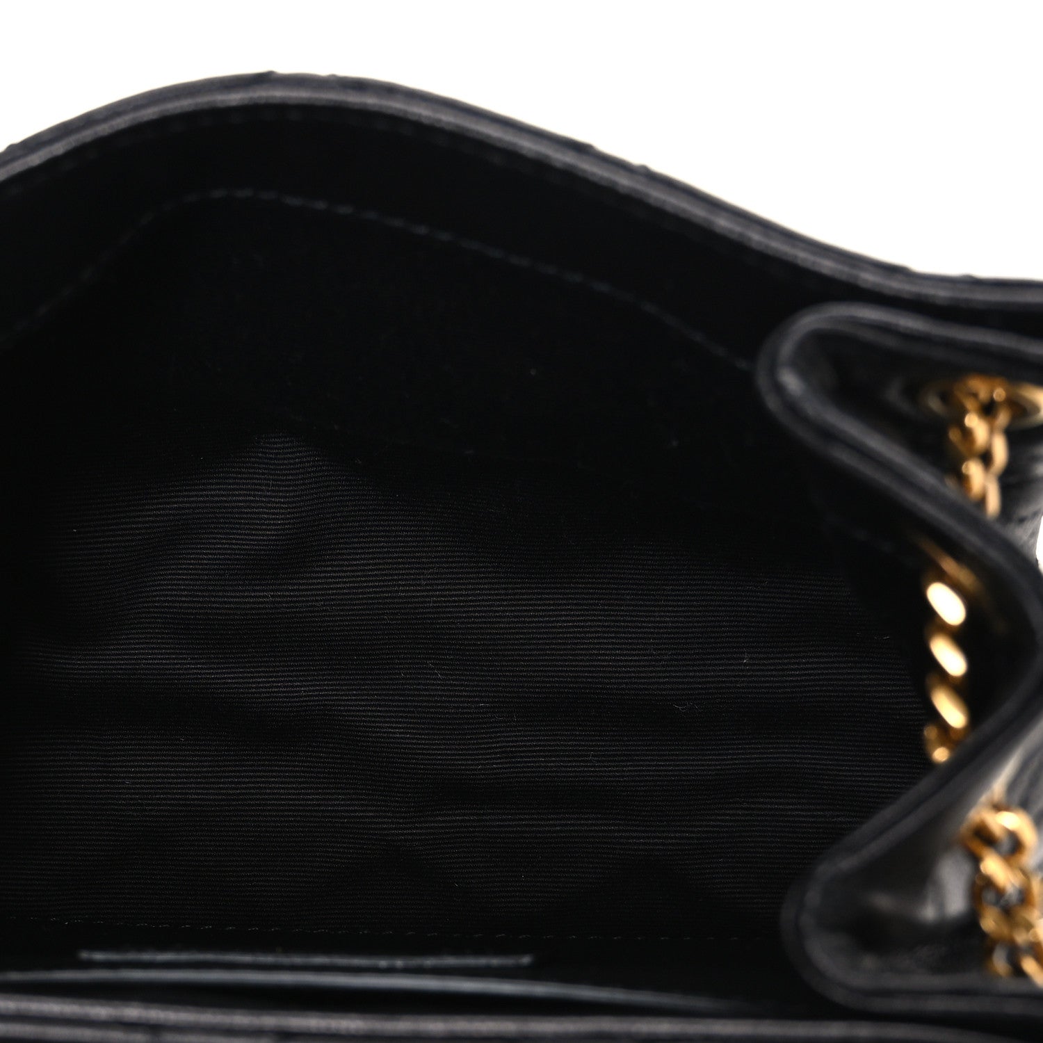 Lambskin Quilted Monogram Mini Nolita Black
