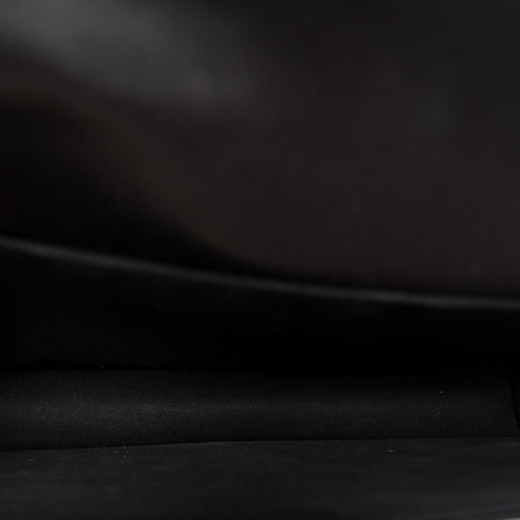 Satin Cannage Lady Dior Convertible Clutch Black