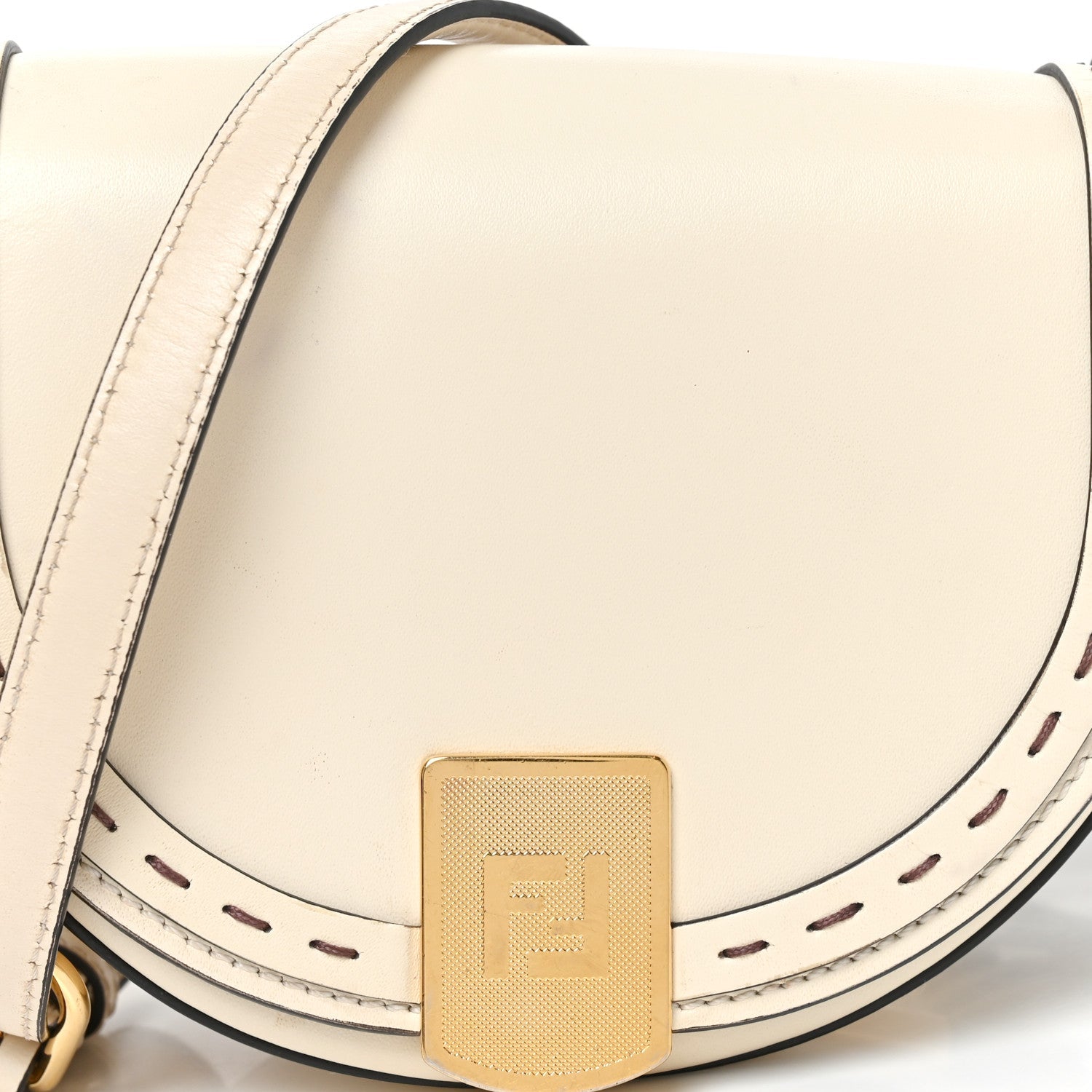 Vitello King Plexiglass Moonlight Shoulder Bag White Ice