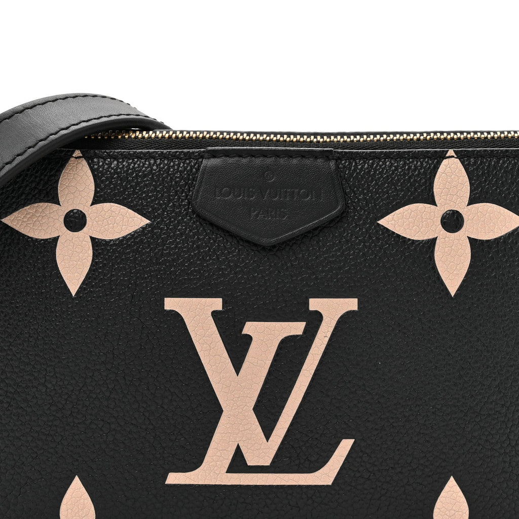 Empreinte Monogram Giant Multi Pochette Accessories Large Pochette Black Beige