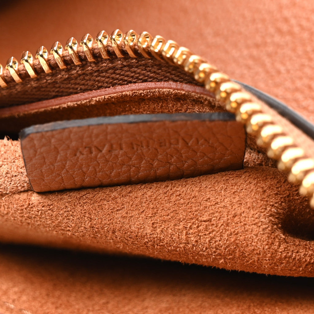 Supple Calfskin Medium Triomphe Heloise Shoulder Bag Tan