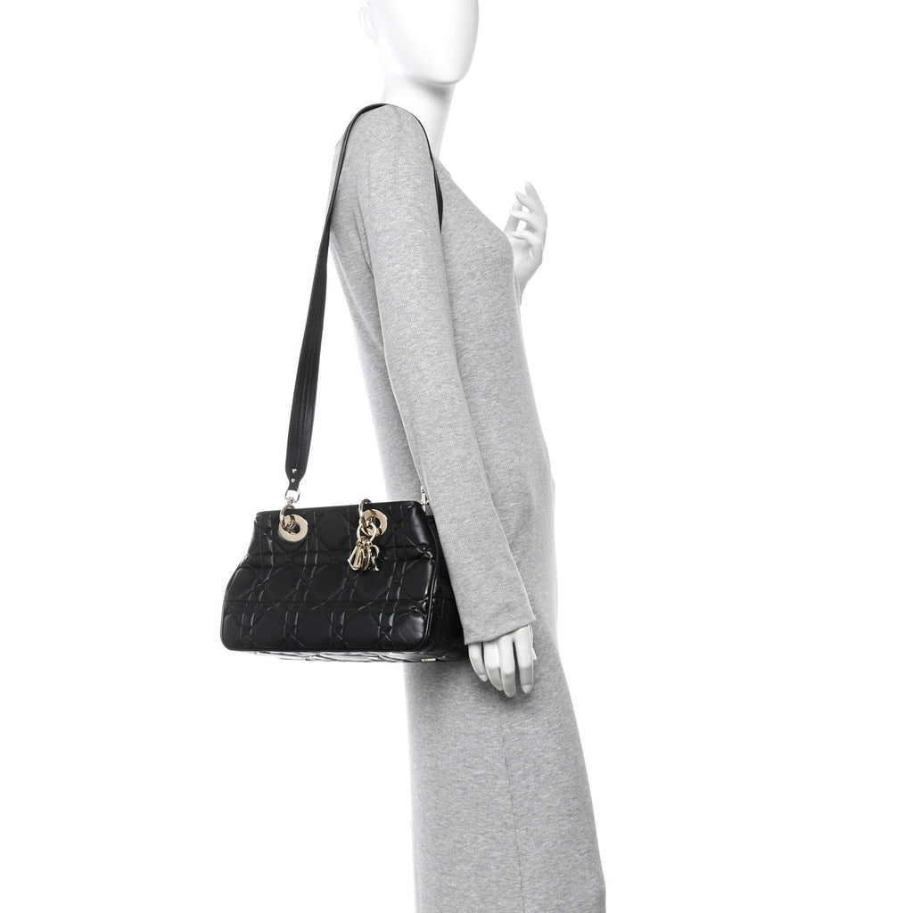 Lambskin Cannage The Lady 95.22 Black