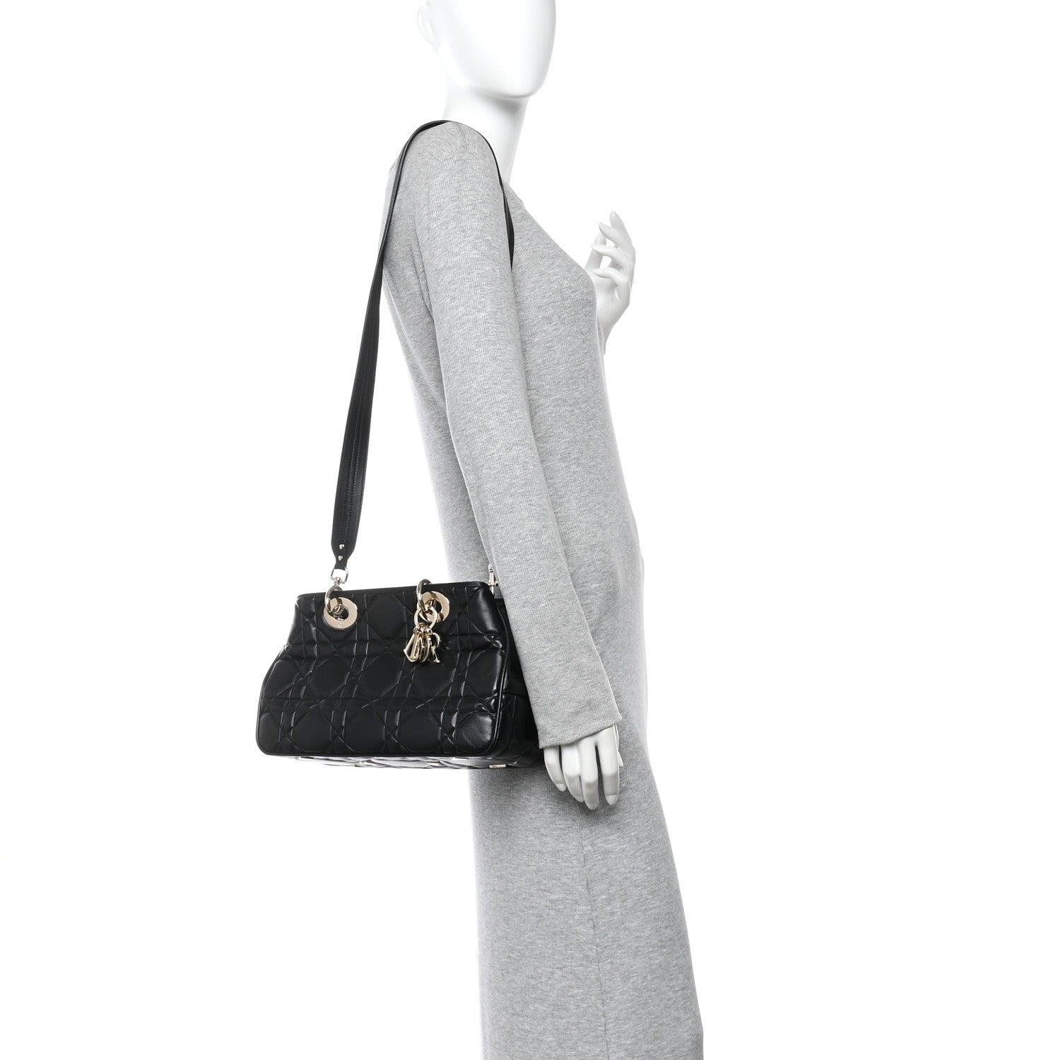 Lambskin Cannage The Lady 95.22 Black
