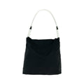 Prada Tessuto Triangle Logo Nylon Shoulder Bag Black