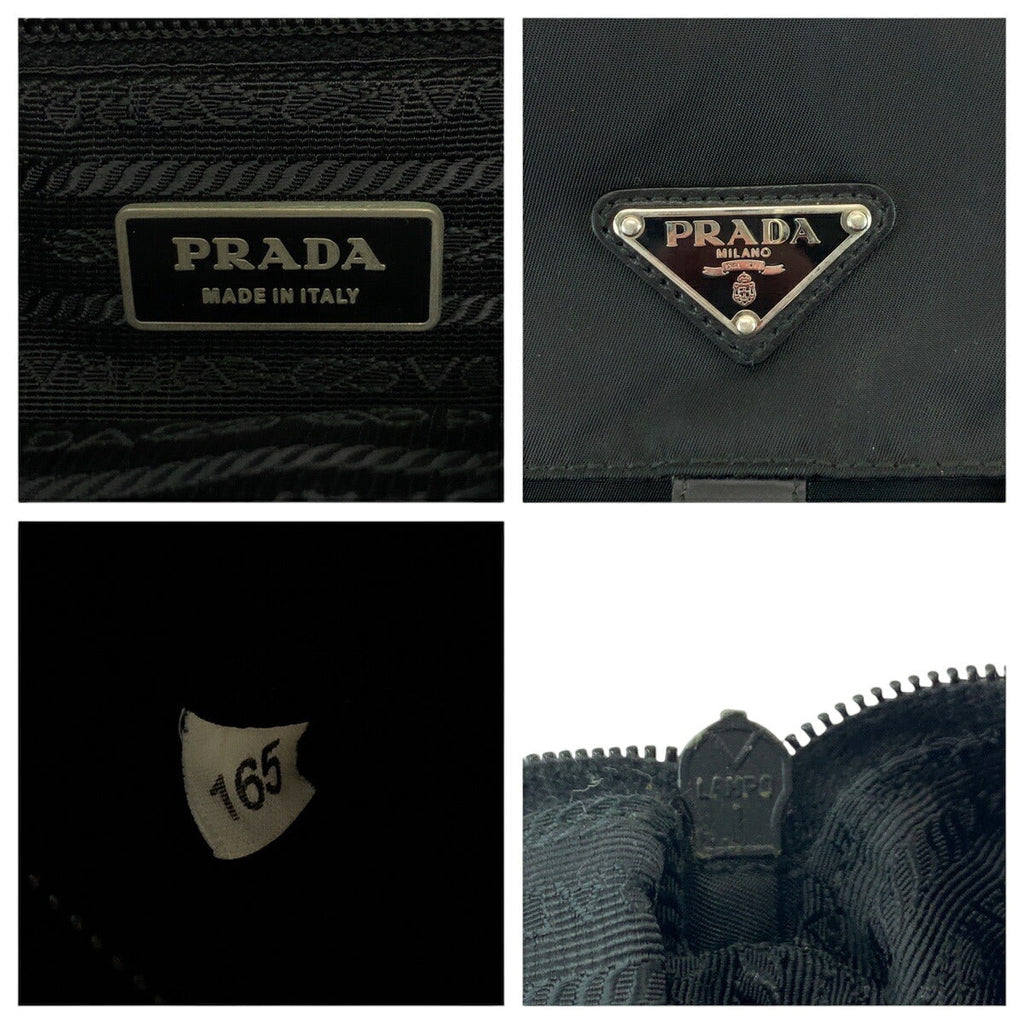 Prada Tessuto Triangle Logo Plate Nylon Shoulder Bag 502064