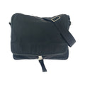Prada Tessuto Triangle Logo Plate Nylon Shoulder Bag