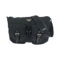 Prada Tessuto Triangle Logo Shoulder Bag
