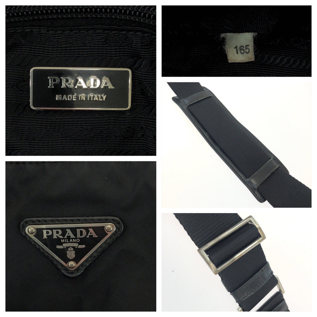 Prada Tessuto Triangle Logo Shoulder Bag