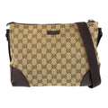 Gucci GG Canvas Leather Shoulder Bag