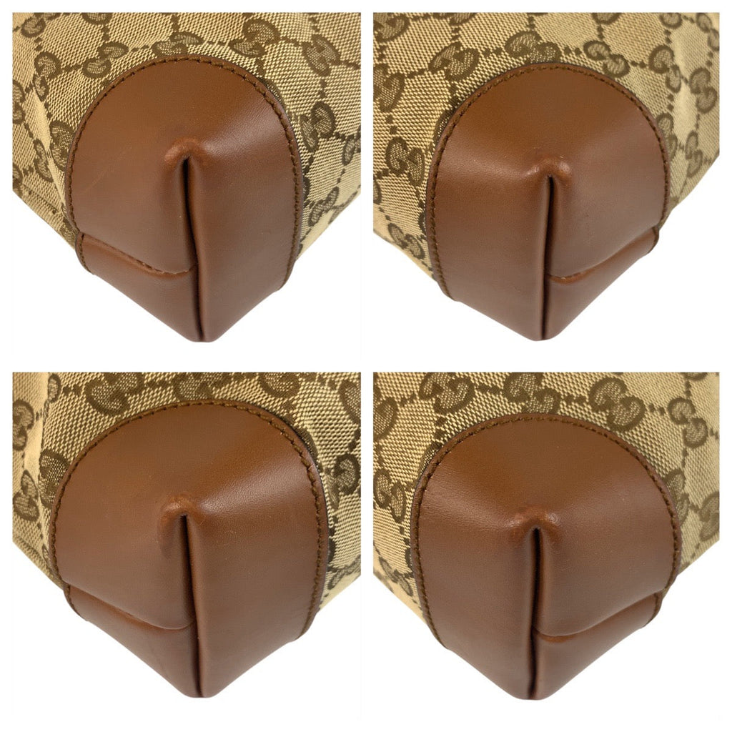 Gucci GG Canvas Leather Shoulder Bag