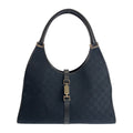 Gucci Jackie GG Canvas Leather Shoulder Bag