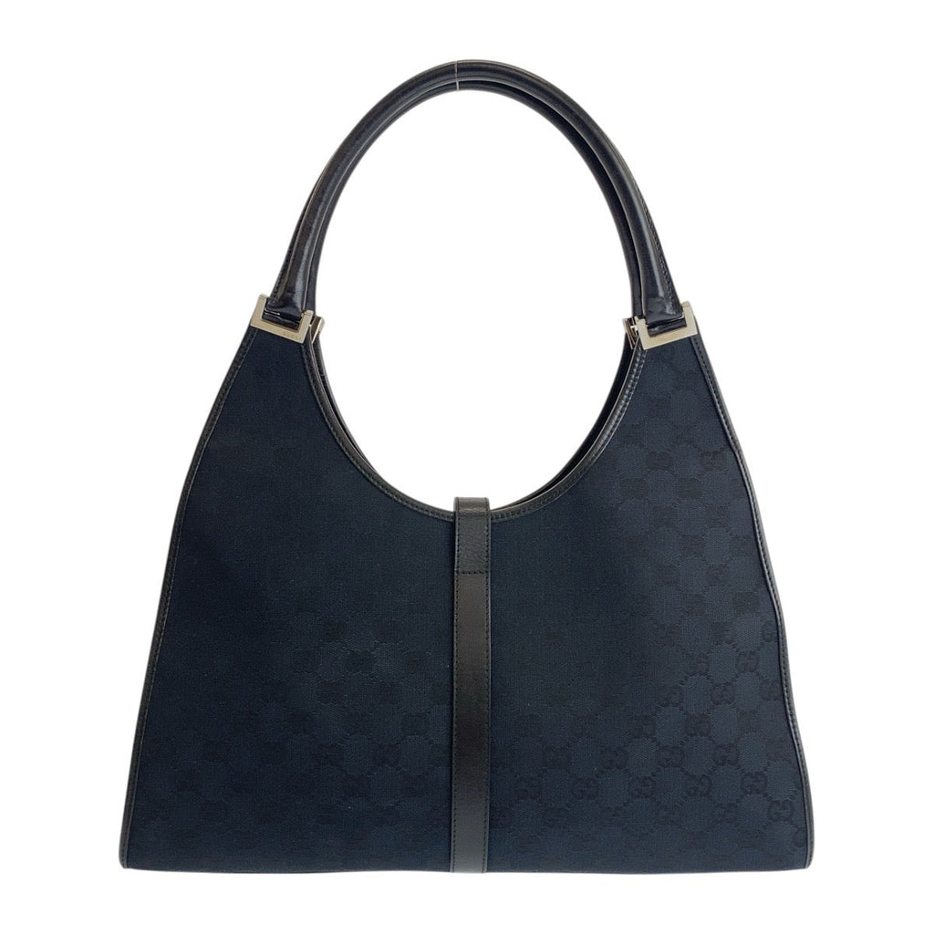 Gucci Jackie GG Canvas Leather Shoulder Bag