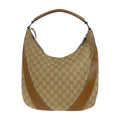 Gucci GG Canvas Leather Shoulder Bag