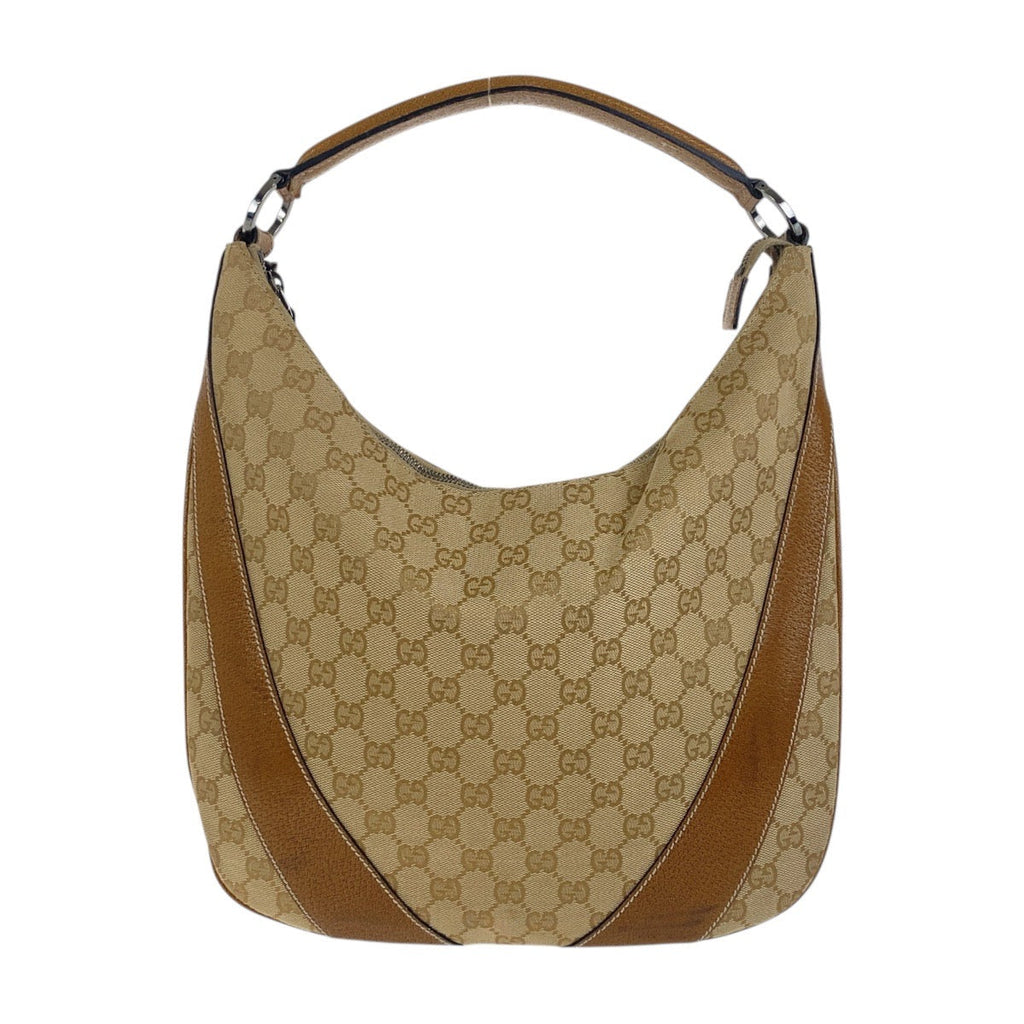 Gucci GG Canvas Leather Shoulder Bag